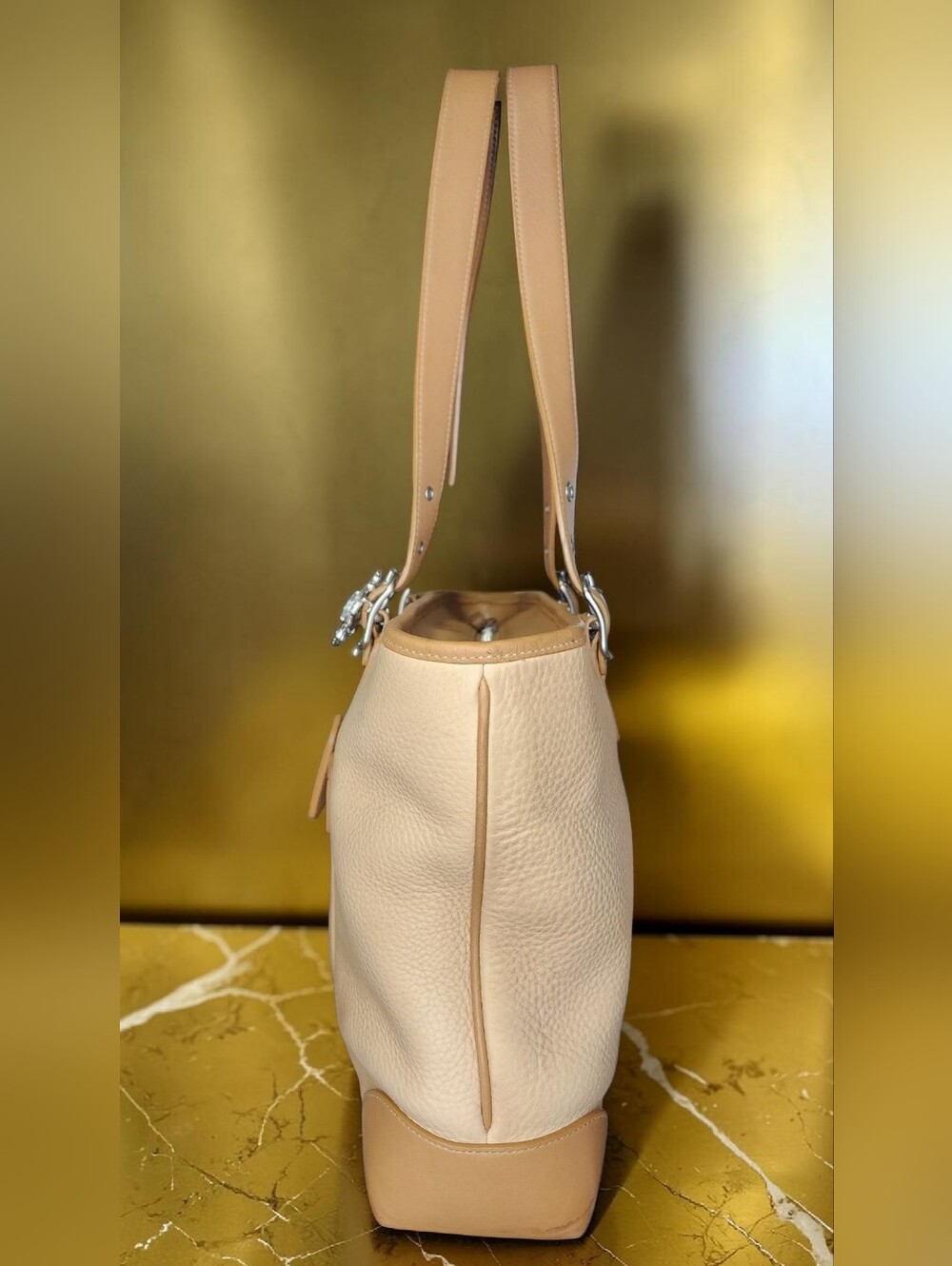 Coach Hampton Pebbled Leather Tote (Style No. 4465) - Picture 7 of 14